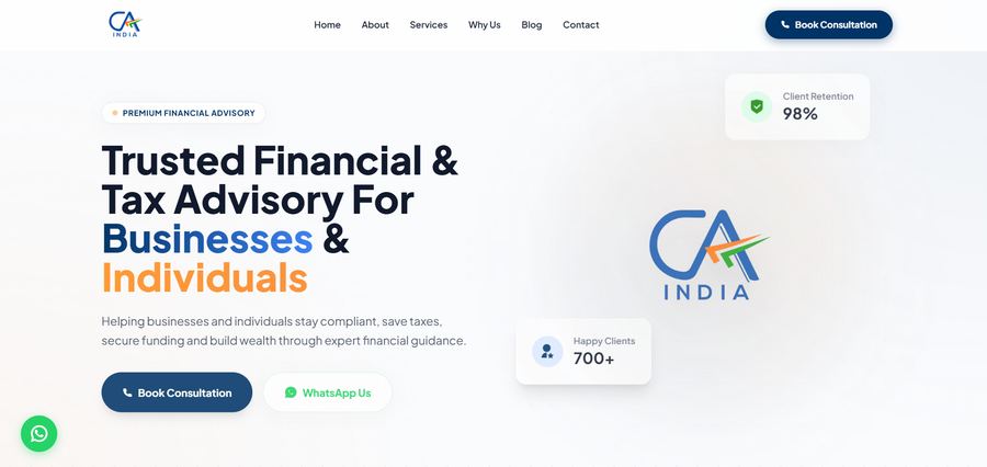 K.D. Mayani & Co. website homepage
