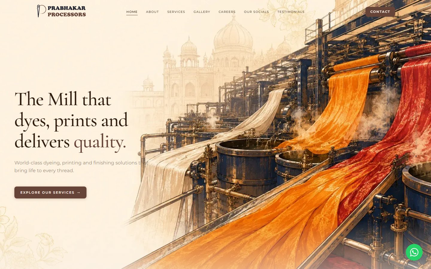 Prabhakar Processors website homepage